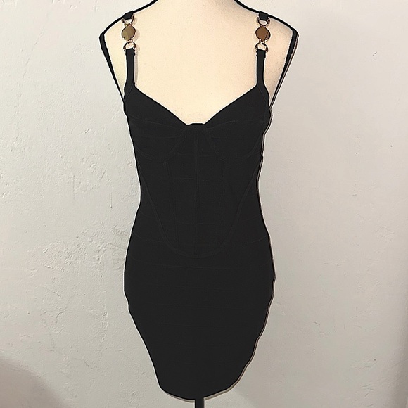 AKIRA Dresses & Skirts - Bandage Corset Bodycon Mini Dress